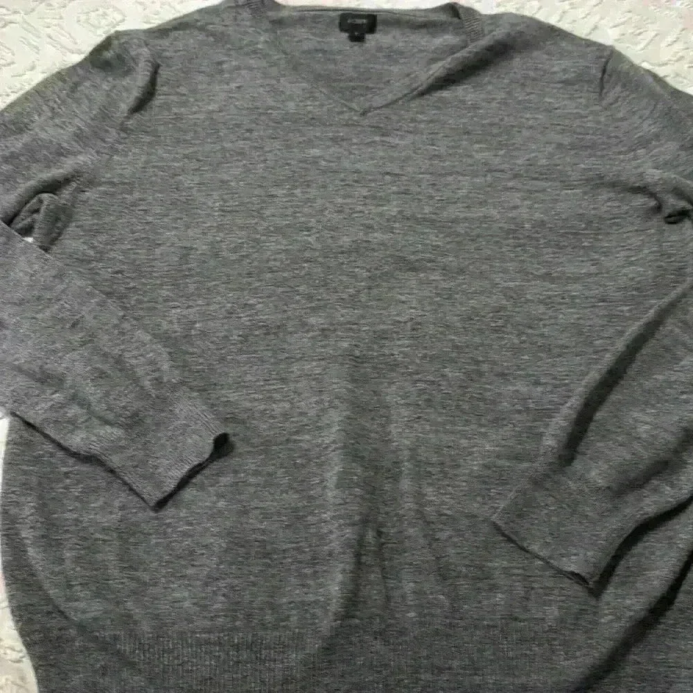 J. Crew Gray V-Neck Lightweight Cotton Men’s Sweater Size Medium